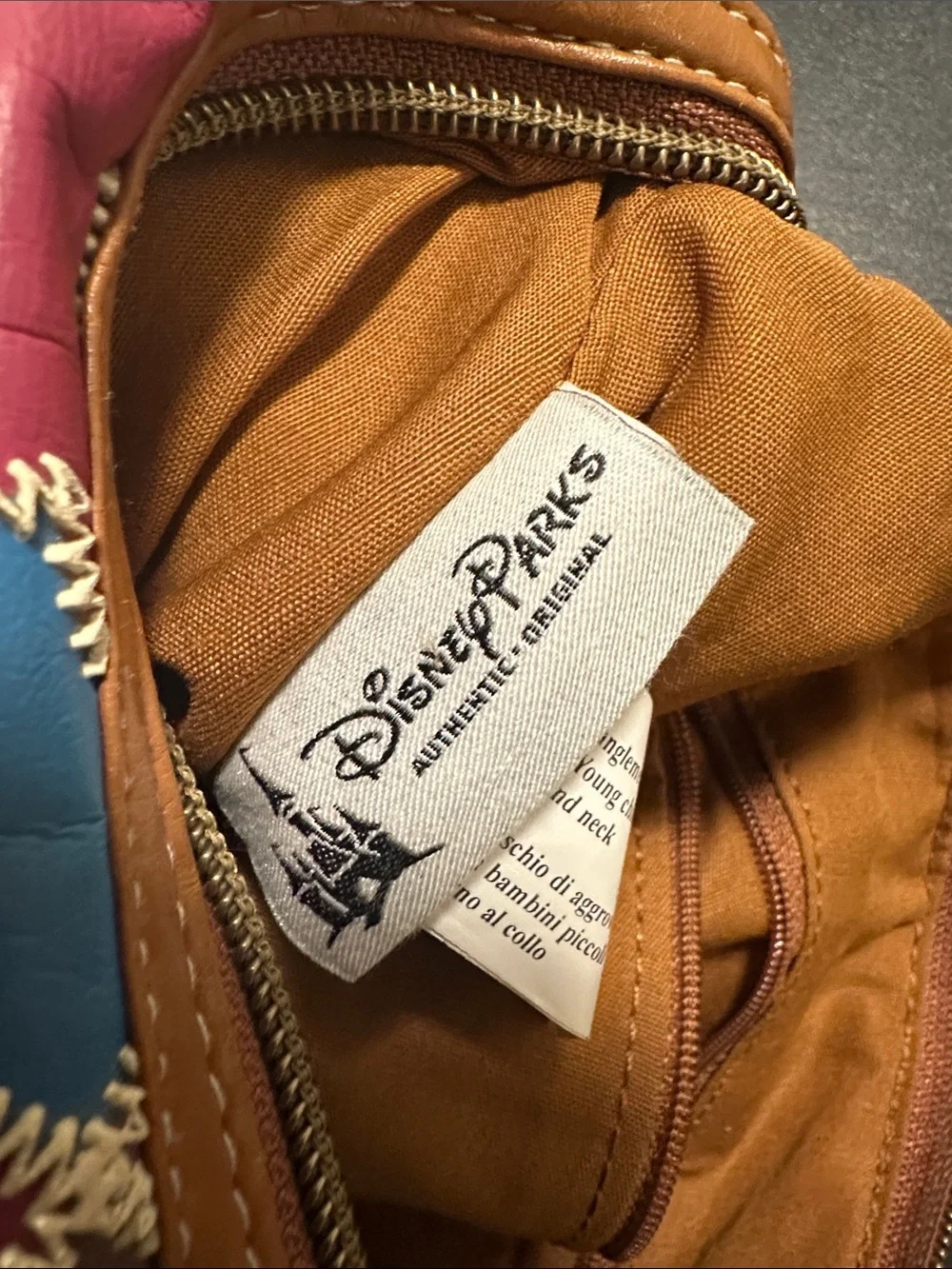 Disney Multicolor Mickey Mouse Shoulder Bag - Tan Trim - Picture 2 of 9